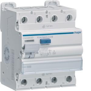 Hager Fi-Schalter 4polig 10kA    CNA663D 