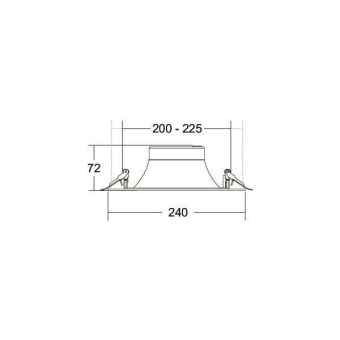 Brumberg LED-Einbaudownlight    40672174 