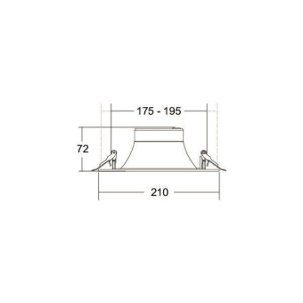 Brumberg LED-Einbaudownlight  40671183DA 