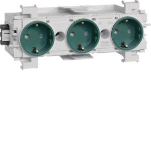 Hager Steckdose 3fach m.Wago  GS30016029 
