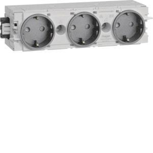 Hager Steckdose 3fach m.Wago  GS30009011 