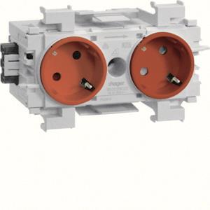 Hager Steckdose 2fach 45°     GS20113020 