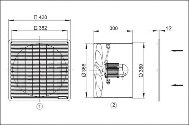 MAICO Wandventilator            EZF35/6B 