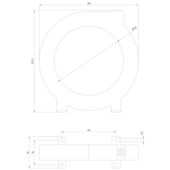 Siemens 3UL23061A Differenzstromwandler 