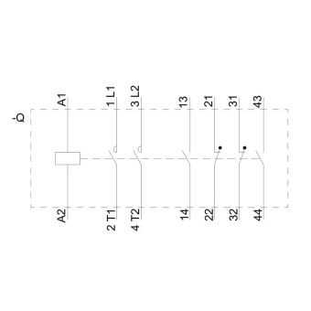 Siemens 3TC44170AB4 Schütz Bgr.2 2p DC-3 