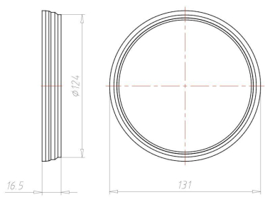 Kaiser Einbaugehäuse HaloX 100   1281-21 