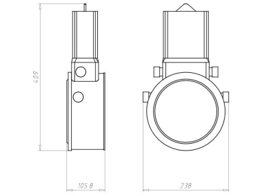 KAIS Einbaugehäuse HaloX 180mm   1282-30 