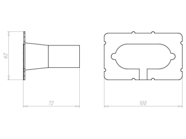 KAIS Ovaltrichter M 25 1261-43   1261-43 