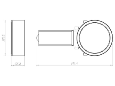 KAIS Einbaugehäuse HaloX 250mm   1283-40 