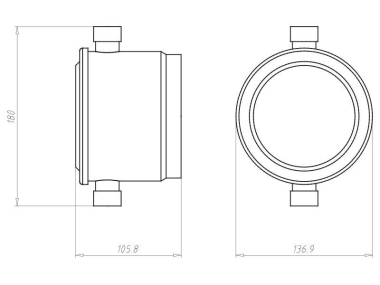 Kaiser Einbaugehäuse HaloX 100   1281-00 