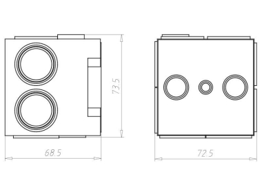 KAIS Geräte-Verbindungsdose ohne 1263-61 