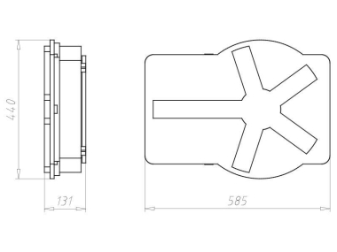 KAIS KompaX 1 Gehäuse m. Mont.   1293-27 