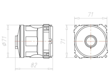 KAIS Geräte-Verbindungsdose      1265-40 