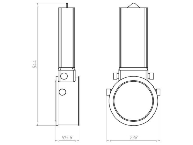 KAIS Einbaugehäuse HaloX 180mm   1282-40 