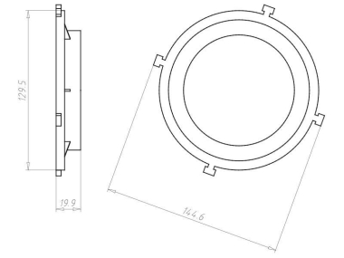 Kaiser Einbaugehäuse HaloX 100   1281-05 