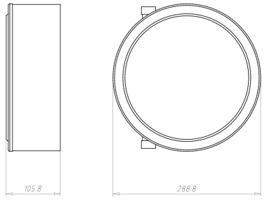 KAIS Einbaugehäuse HaloX 250mm   1283-00 