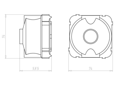 KAIS Wandleuchten-Anschlussdose  1248-40 