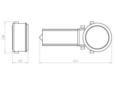 KAIS Einbaugehäuse HaloX 180mm   1282-76 