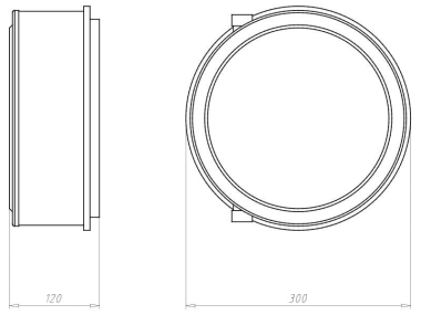 KAIS Einbaugehäuse HaloX 250mm   1283-74 