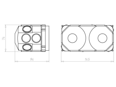 Kaiser Betonbau Verbindungsdose  1269-40 