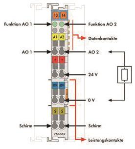WAGO 750-552 2-Kanal-Analogausgang,0 