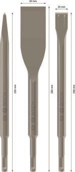 Bosch Meißel-Set SDS-plus 3-tlg. 
