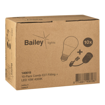 BAIL 10-Pack Combi E27 Fitting +  140818 