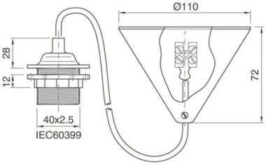 BAIL BAI Pendel Schwarz 80cm      141258 
