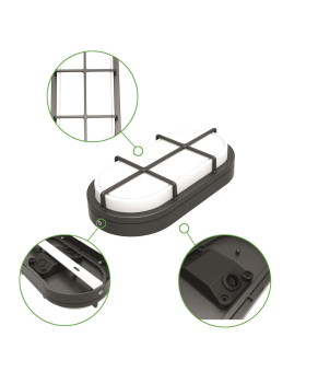 BAIL BAI LED Bulkhead Slim Oval   140801 