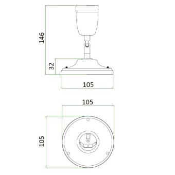 BAIL Decken / Wandleuchte         140321 
