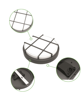 BAIL BAI LED Bulkhead Slim Round  140800 
