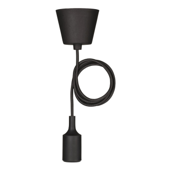 BAIL Silicone Pendant E27 Black   141580 
