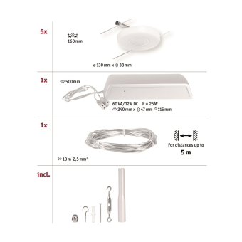 Paulmann Wire Systems Set DiscLED  94426 