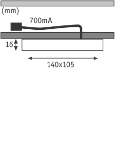 PAULM Möbel ABL Set Vane eckig LED 93583 