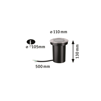 Paulmann Outdoor 230V EBL Floor    94390 