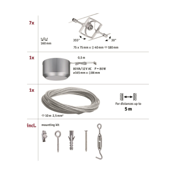 Paulmann WS MacII max 7x10W GU5,3  94152 