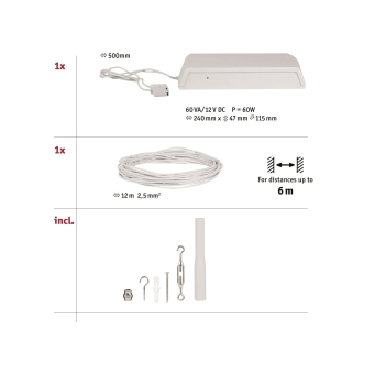 Paulmann Wire System DC Basic Set  94429 