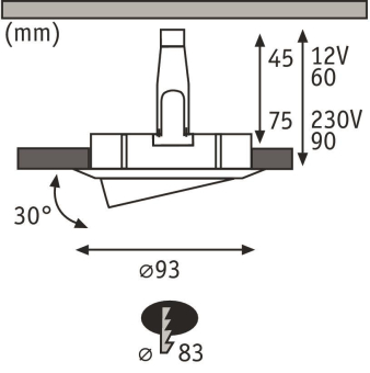 Paulmann EBL schwenkb rund max     93663 