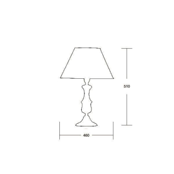 BRUM Aranda, Tila 1Lp. E27/60W,   820535 