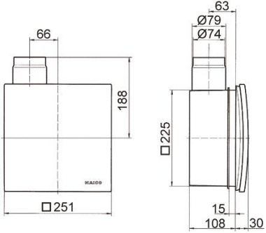 MAICO Ventilatoreinheit           ER60VZ 