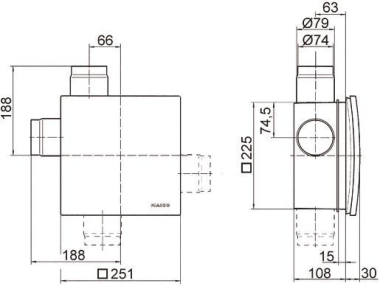 MAICO UP-Gehäuse                 ER-UP/G 