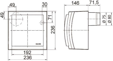 MAICO Abluftelement,        Centro-M-APB 