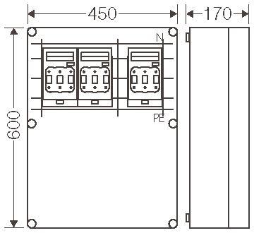 Hensel Mi-NH-Sicherungslasttrenn Mi 6665 