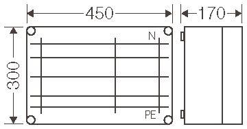 Hensel Mi-Sammelschienengehäuse  Mi 6358 