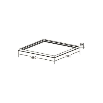 BRUM Einbaurahmen 680x680mm     81032055 