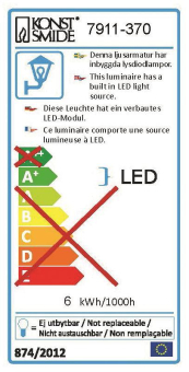 KONS High Power LED Wandleuchte 7911-370 