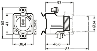 Siemens 5SF1005 DIAZED-Sockel DII 25A 