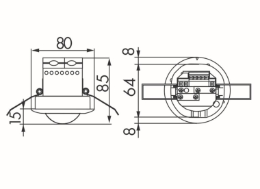 BEG Luxomat       PD2-M-DALI-HKL-DE weiß 