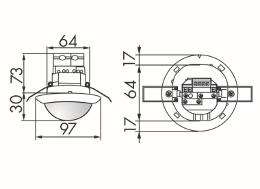 BEG Luxomat PD4-M-DALI-HKL-DE weiss 