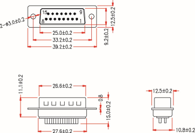EFB Sub-D Lötstecker 15polig     28656.1 